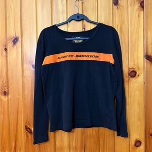 Black Harley-Davidson Long Sleeve T-Shirt